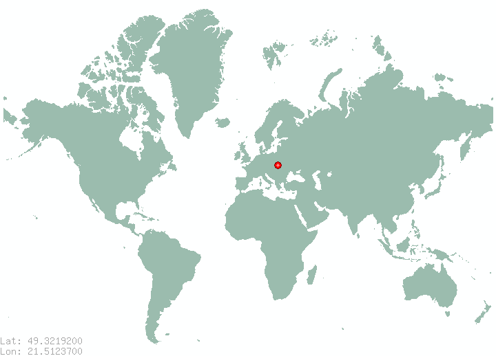 Jurkova Vola in world map